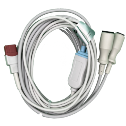 Invasive blood pressure cable, dual, Abbott