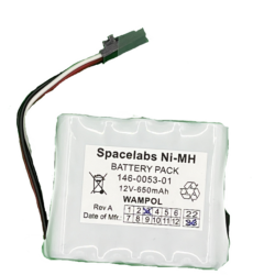 Battery pack, NIMH, 10AAA, .65AH/12V with strap